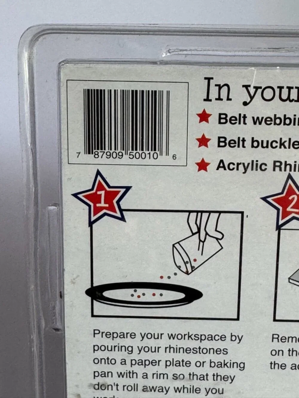 Fashion Angels Salute America Belt Kit DIY Craft With Rhinestones & Glitter